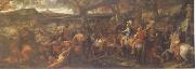LE BRUN, Charles Alexander and Porus (mk05) oil painting on canvas